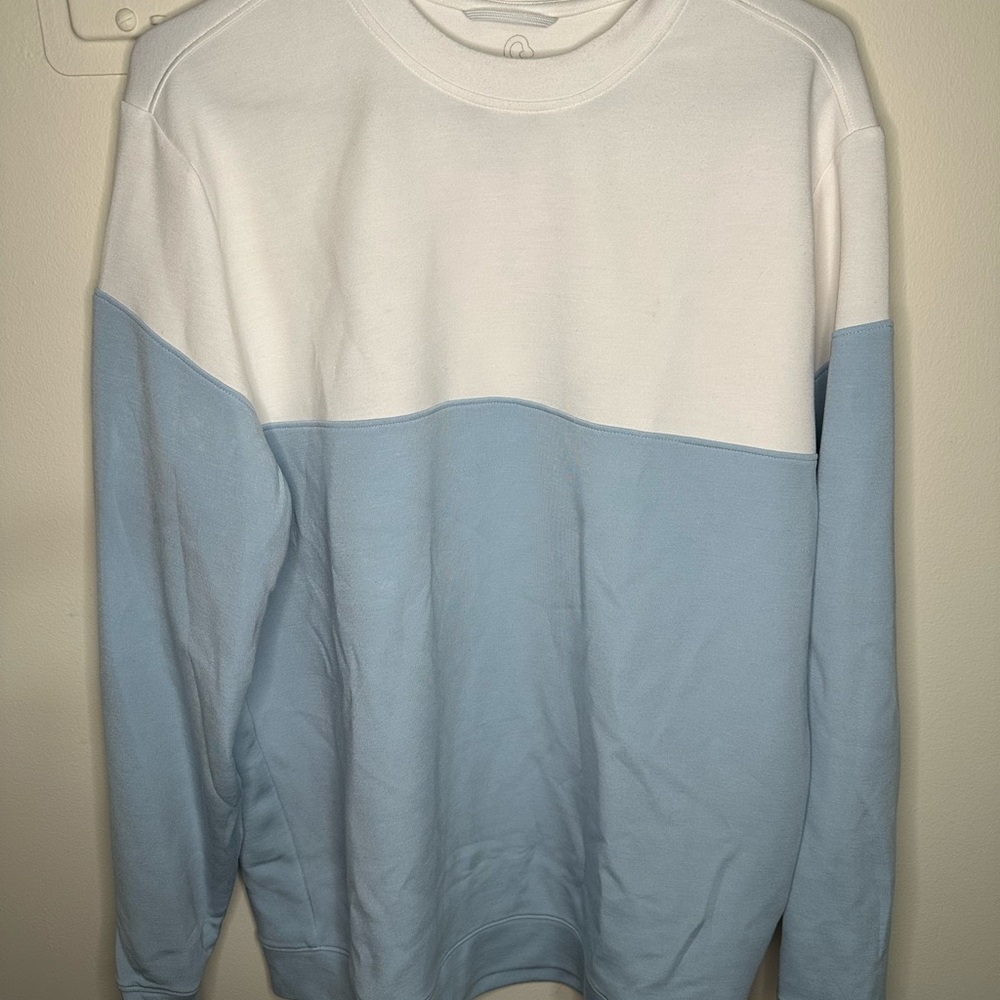 Swannies Blue and White Performance sweater